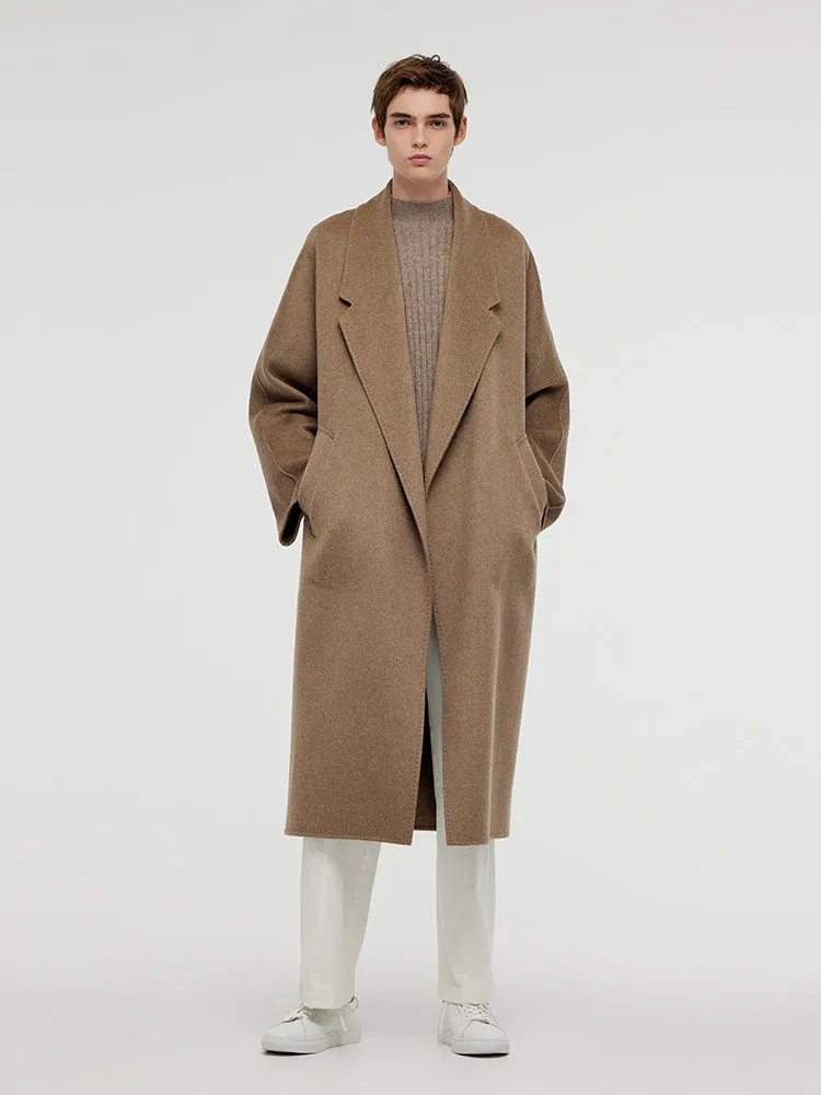 100% Cashmere Unisex Wrap Overcoat