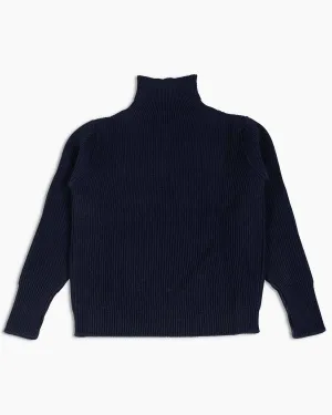 Andersen-Andersen Navy Turtleneck Navy Blue