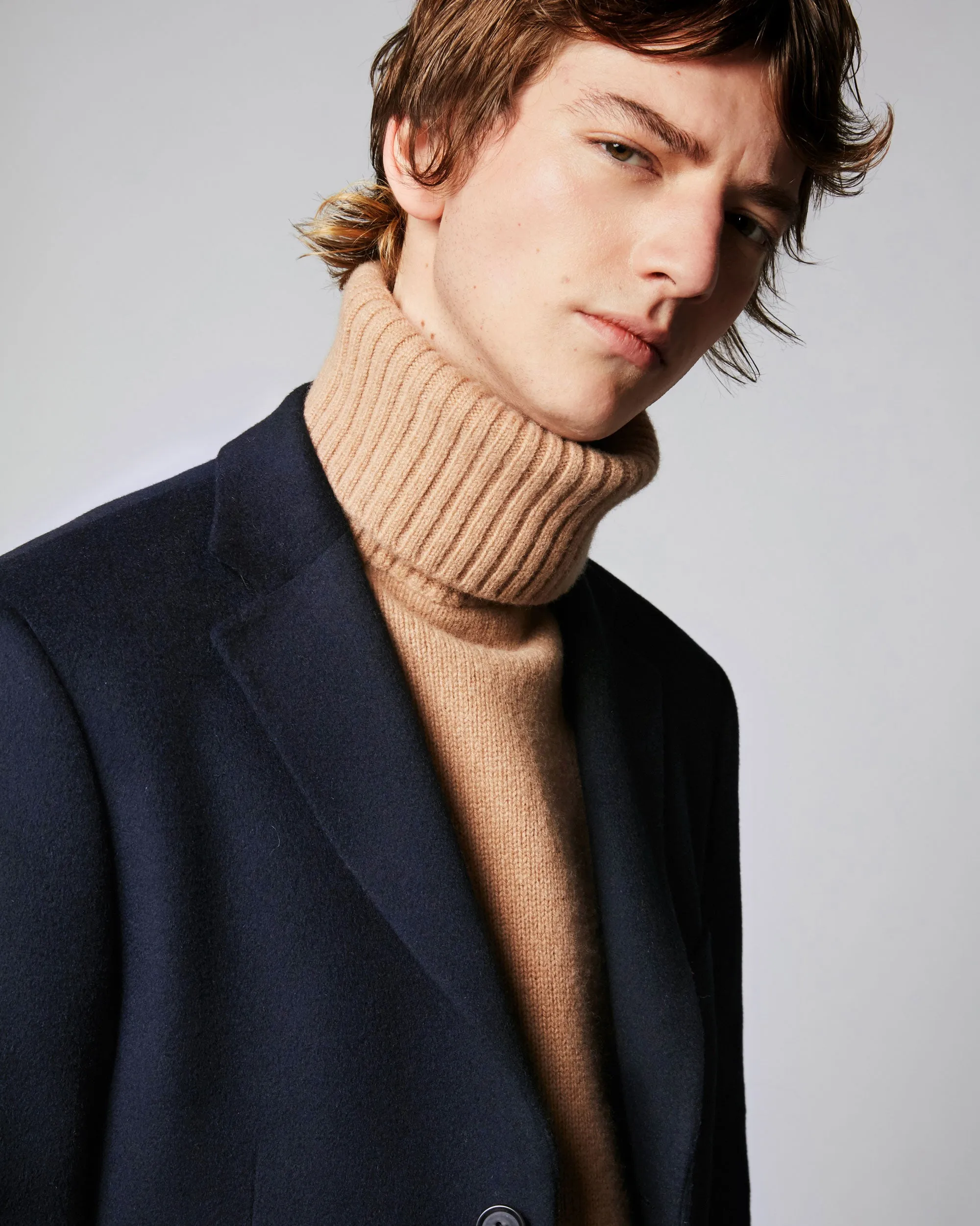 Apollo - Navy - Wool & Cashmere