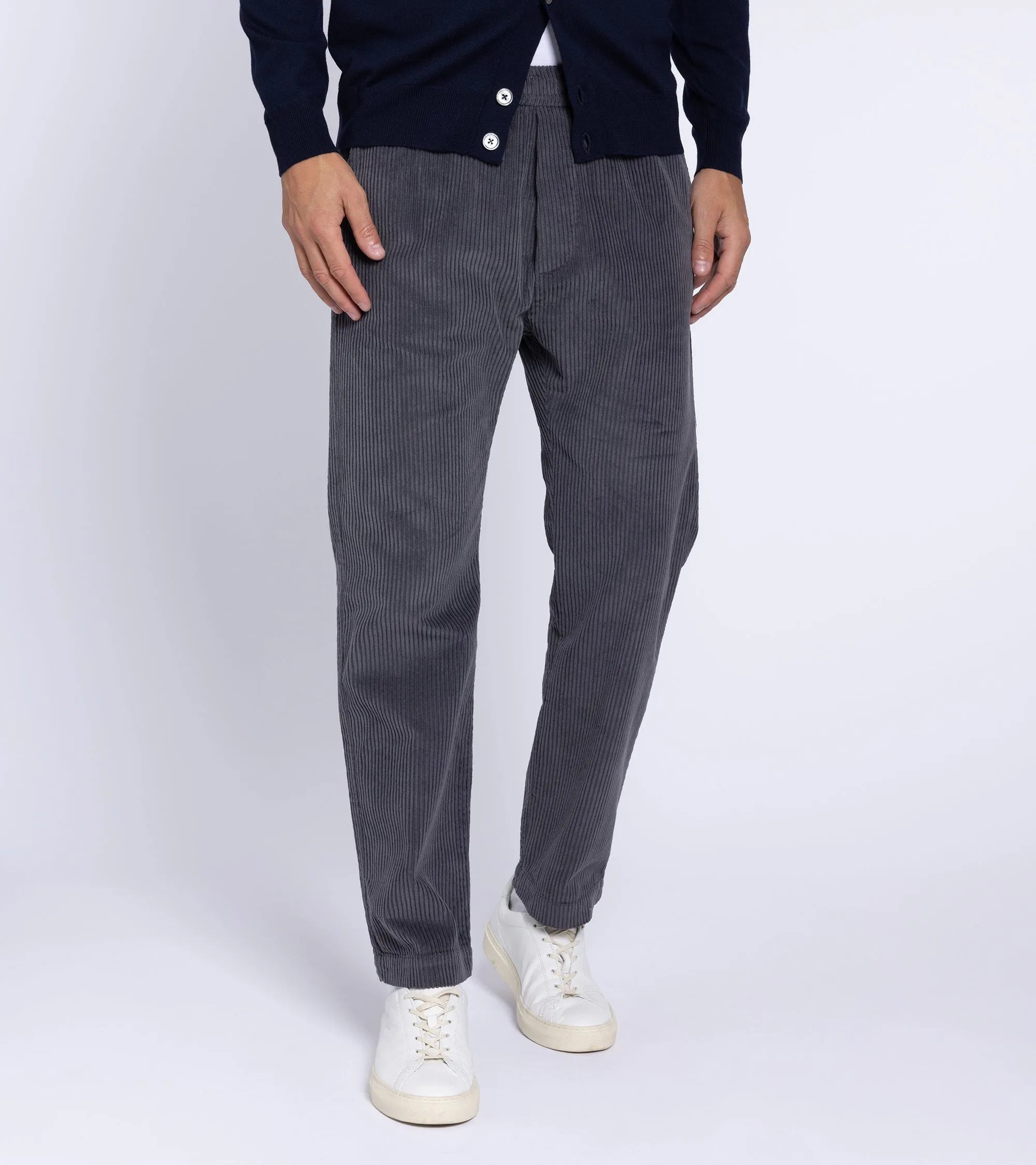 Barena Tosador Demi Cotton Cord Easy Trousers: Grey