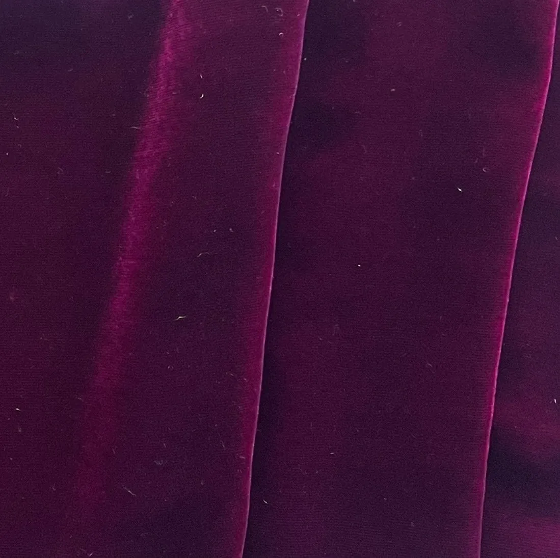 Byzantine Plum Silk & Rayon Blend Velvet (Made in China)