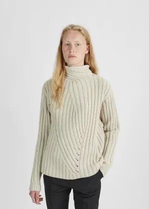 Chunky Rib Turtleneck Sweater