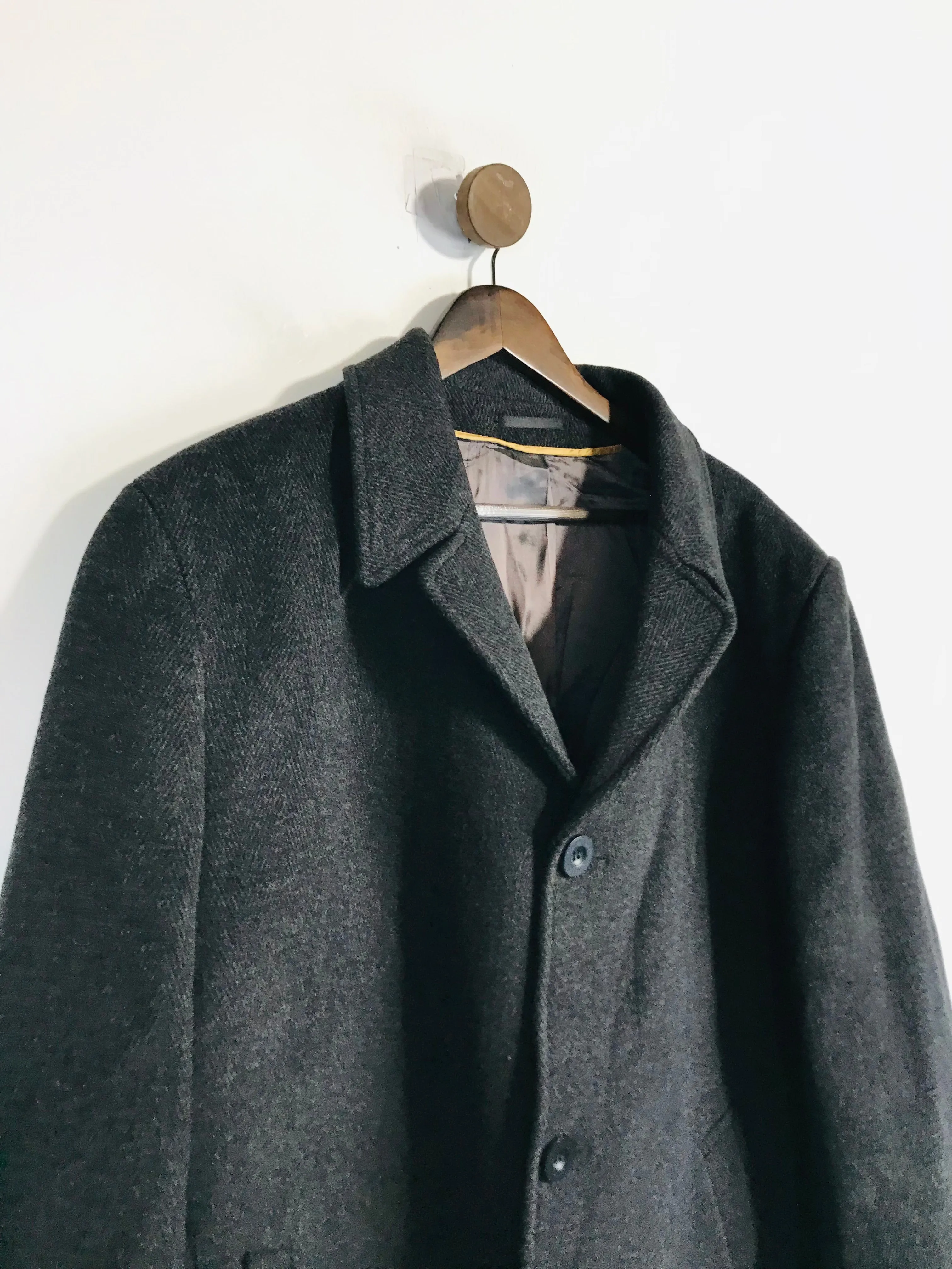 Douglas Men's Wool Smart Overcoat Coat | 42 | Grey