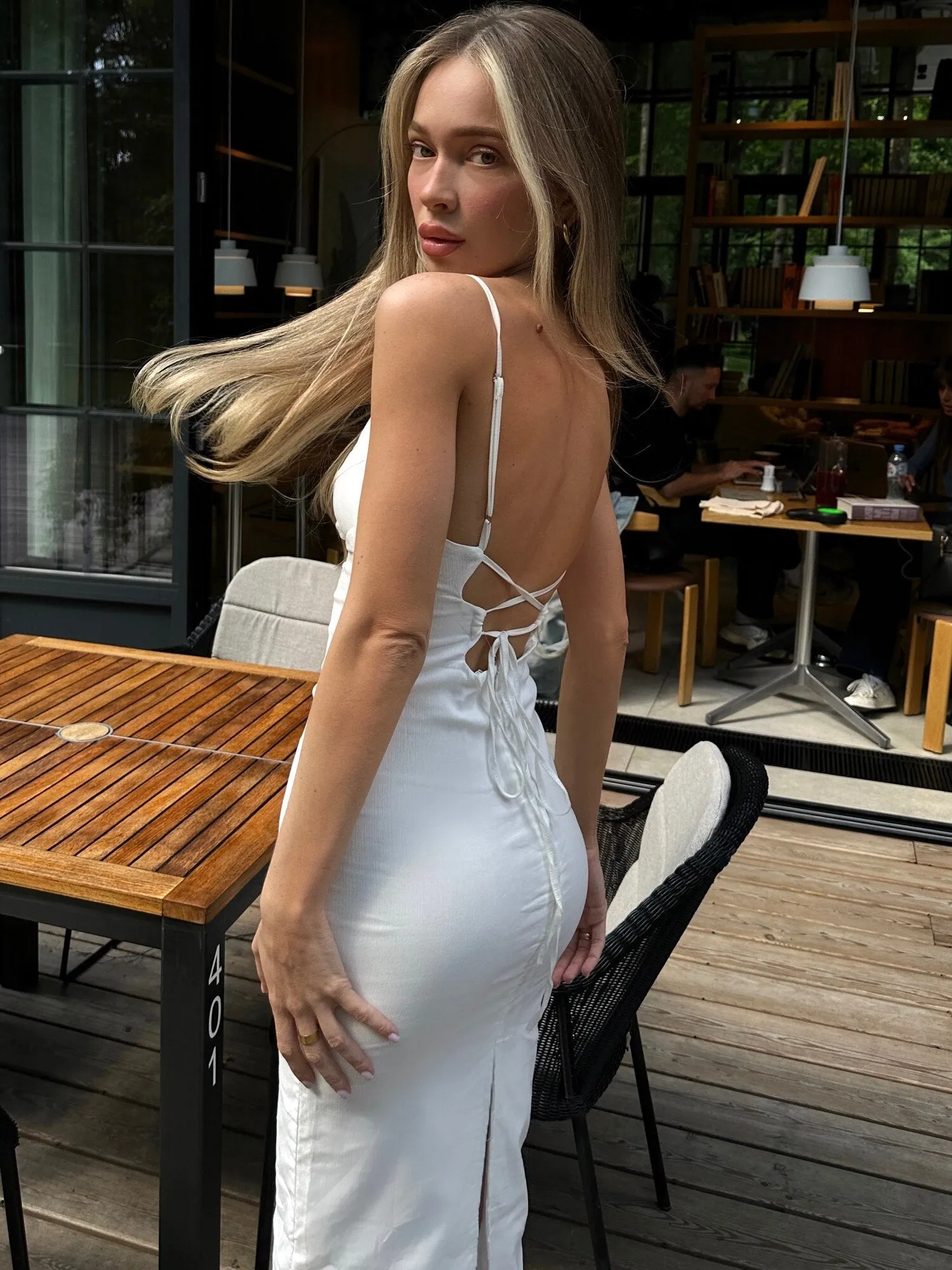 Evie Backless Sling Dress