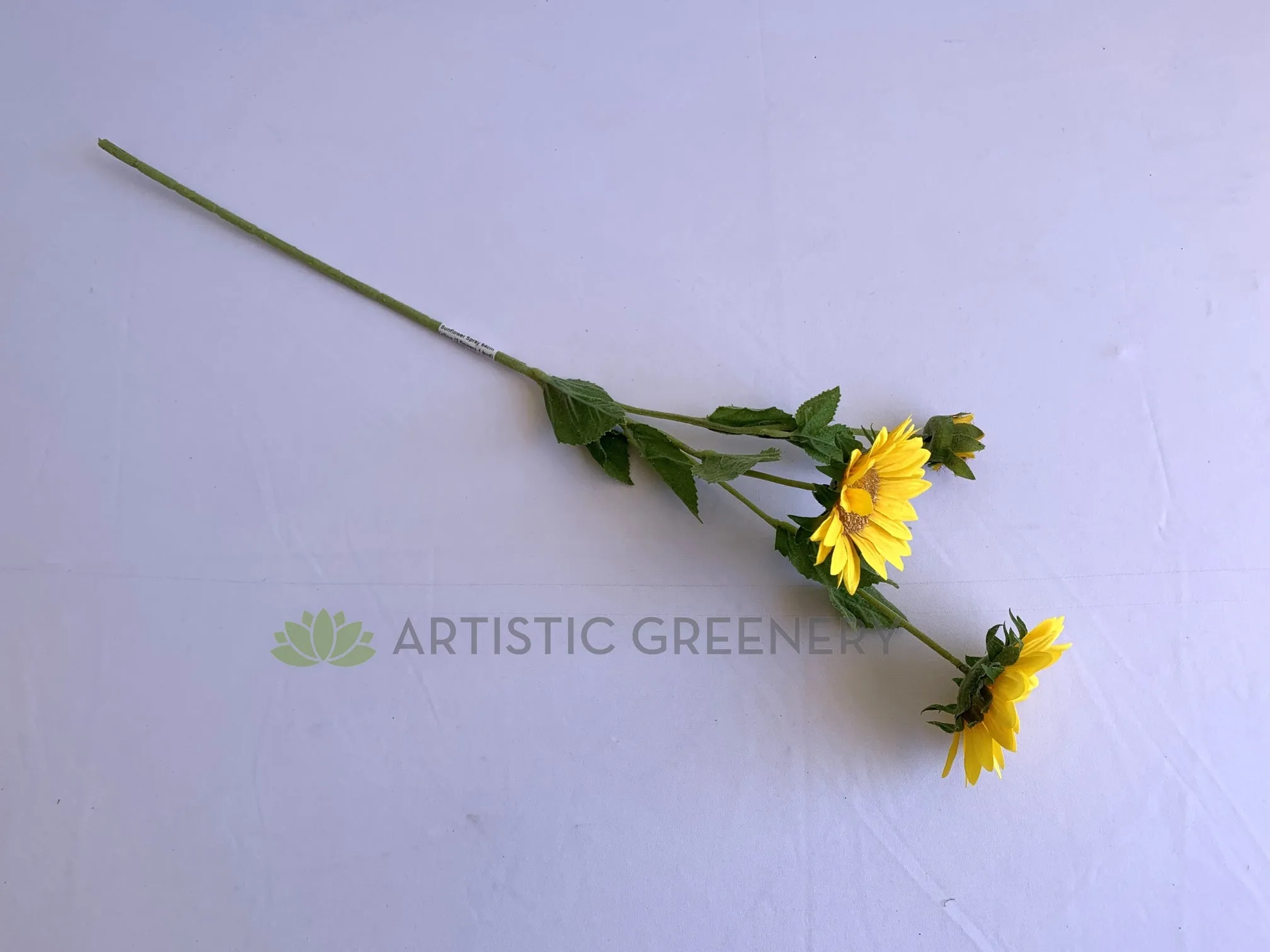 F0136 Sunflower Spray 64cm Yellow