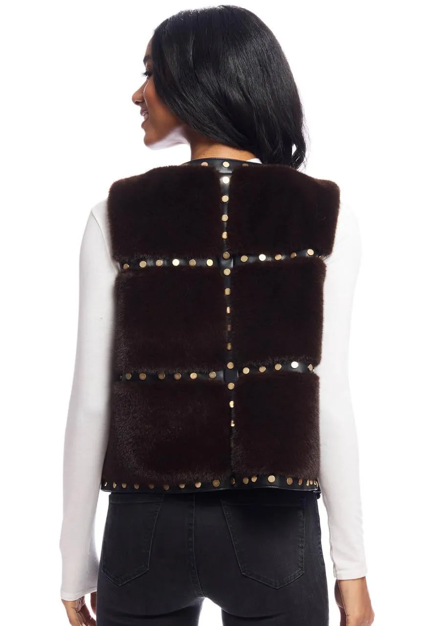 Faux fur vest