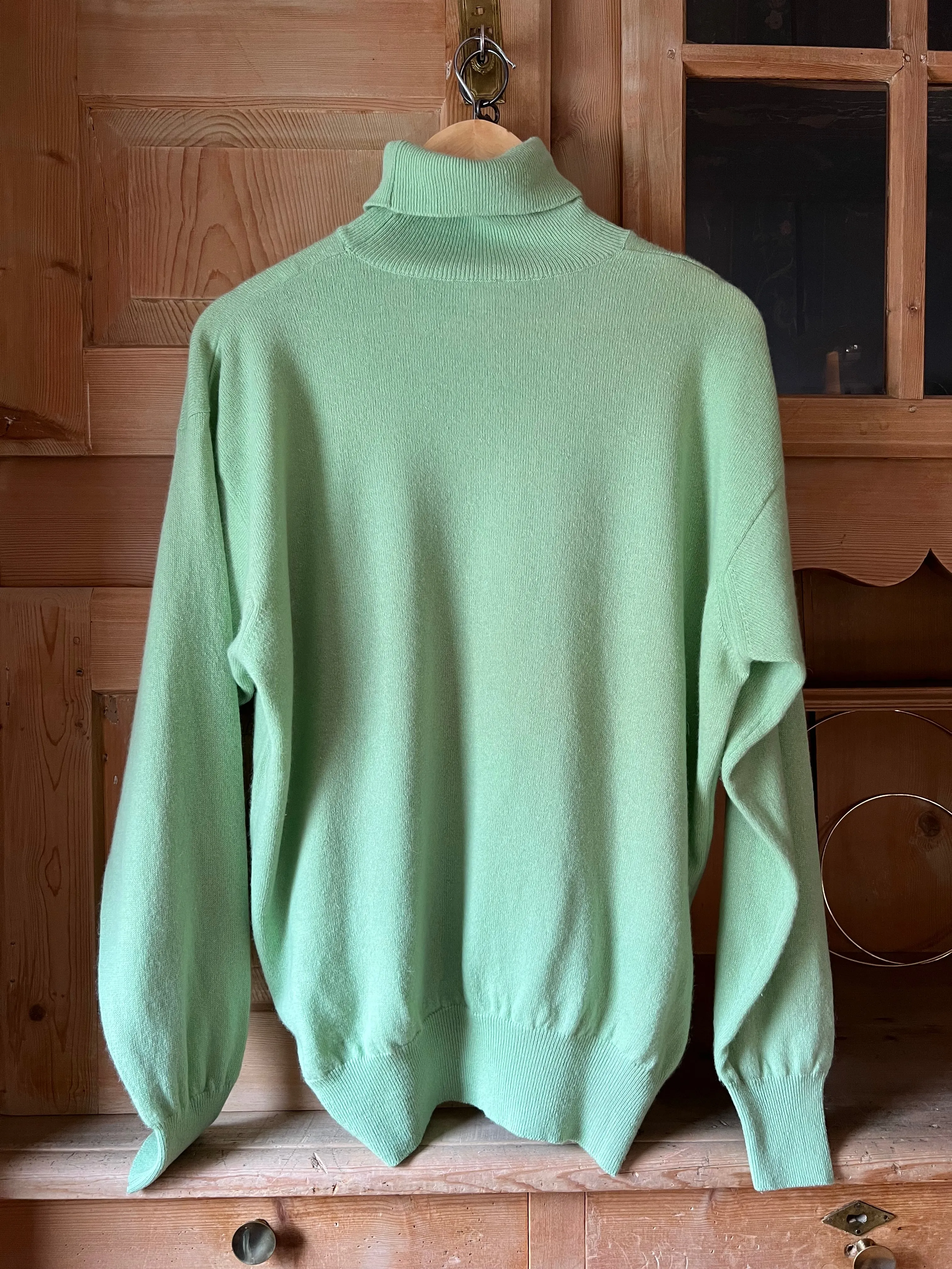 Green Turtleneck Sweater