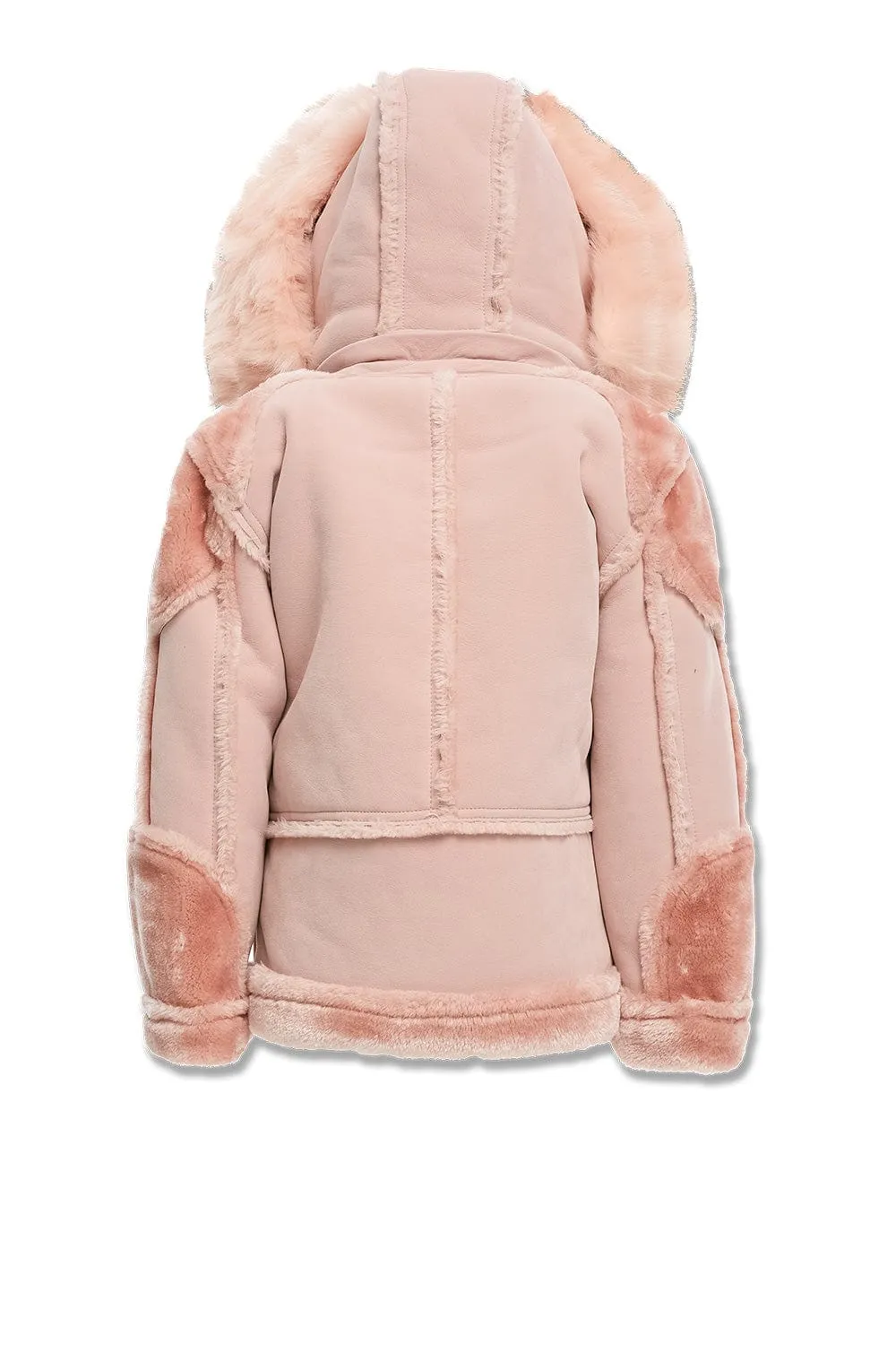 Kids El Jefe Shearling Moto Jacket (Pink)