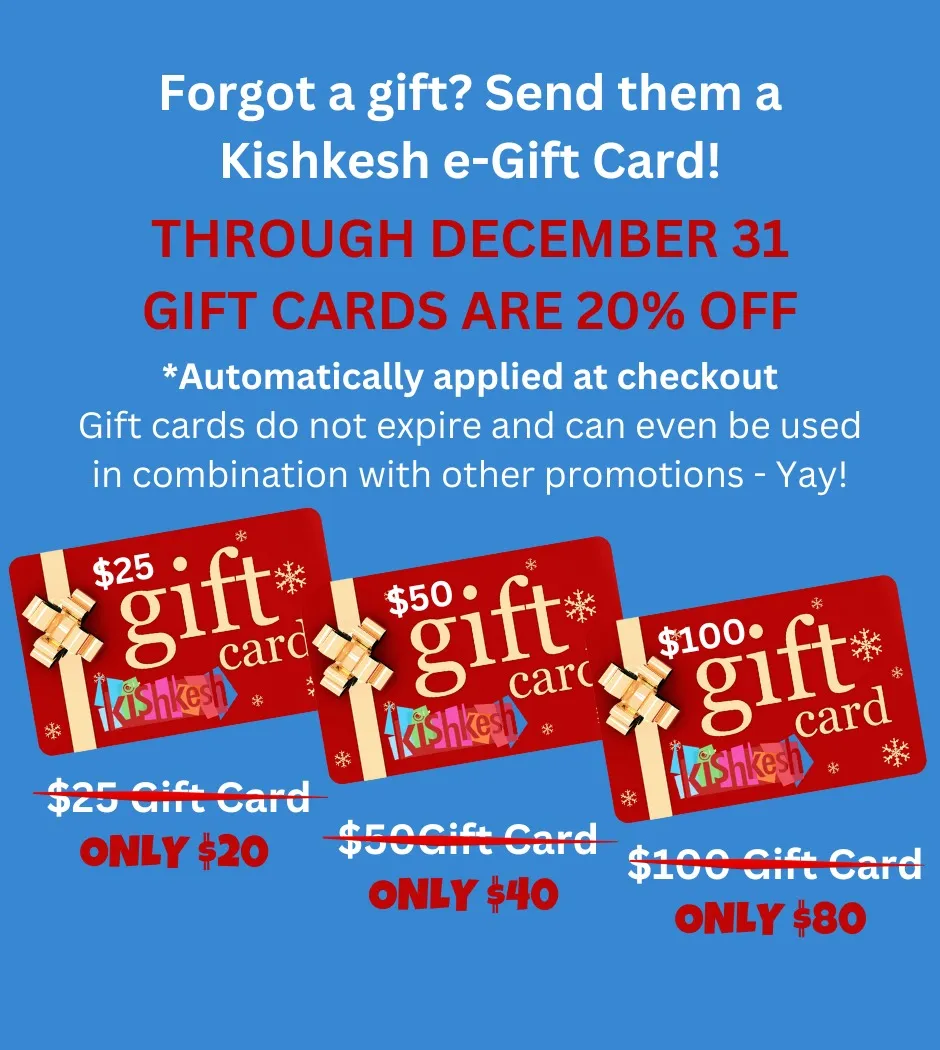 Kishkesh Gift Cards