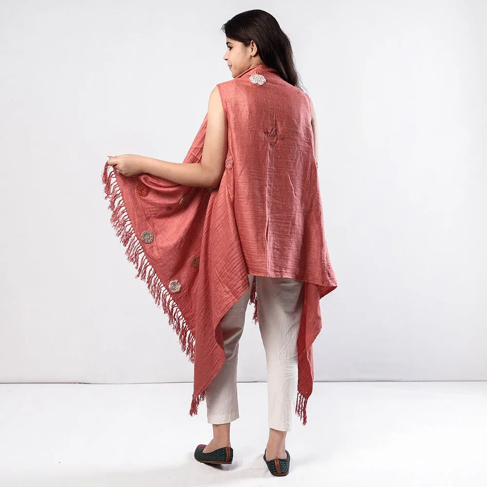 Kullu Karishma Handwoven Angora & Merino Wool Knitted Wrap