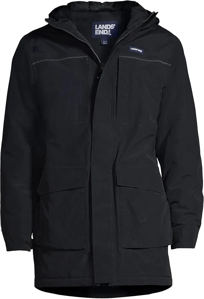 Lands' End Men's Squall Parka Black