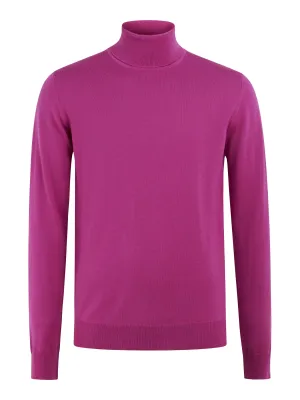 Lyd Merino Turtleneck Sweater / Wild Aster