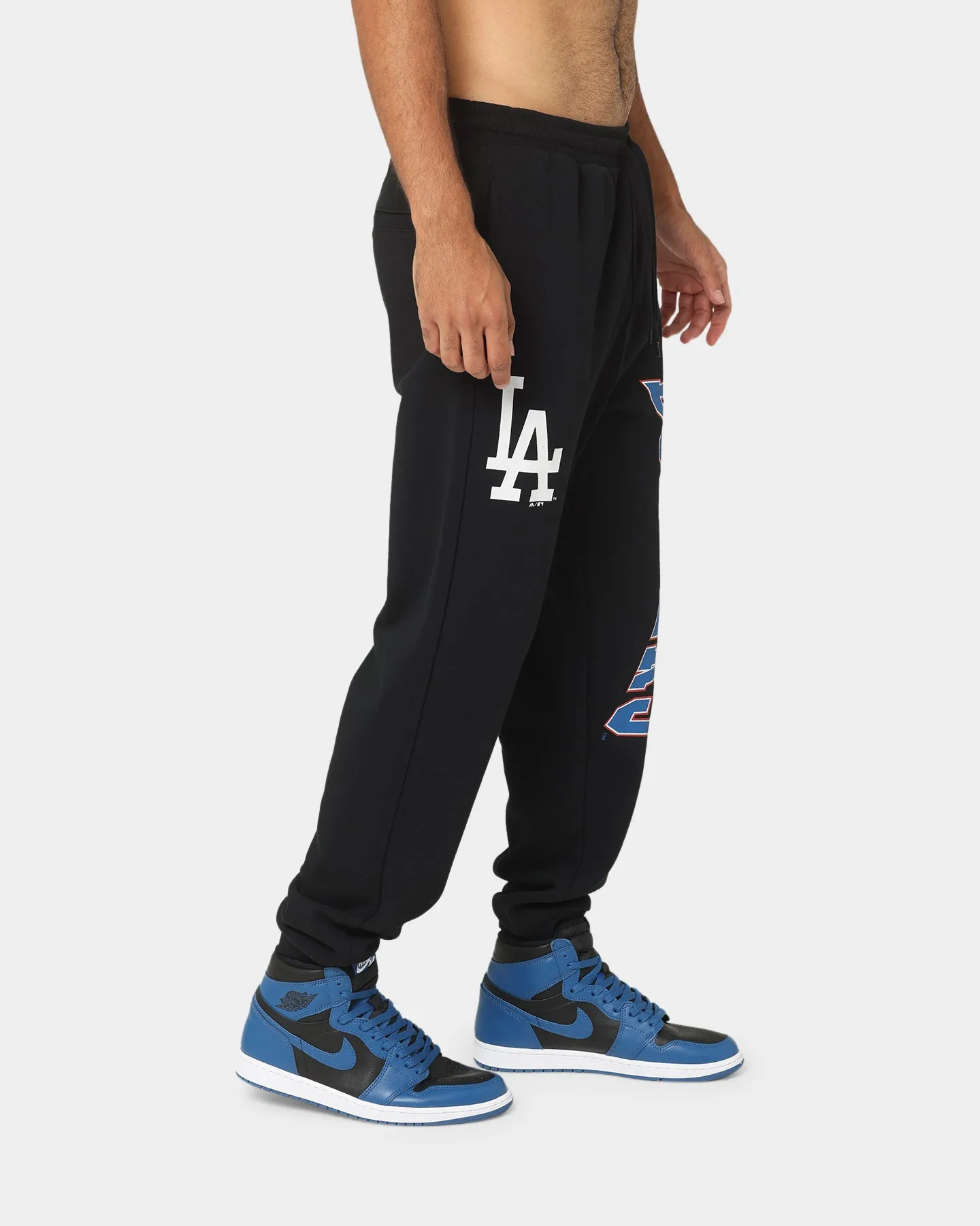 Majestic Athletic Los Angeles Dodgers Vintage Sports Arch Track Pants Faded Black