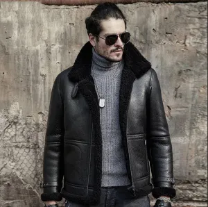 Men's B3 RAF Sheepskin Shearling Aviator Jacket