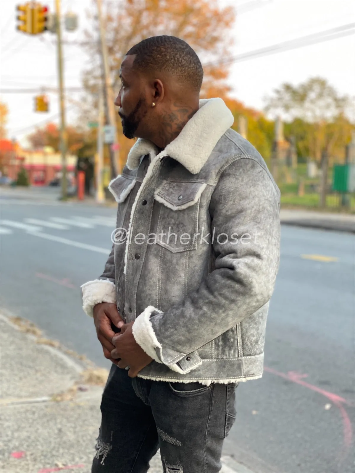 Mens Troy Shearling [Grey]