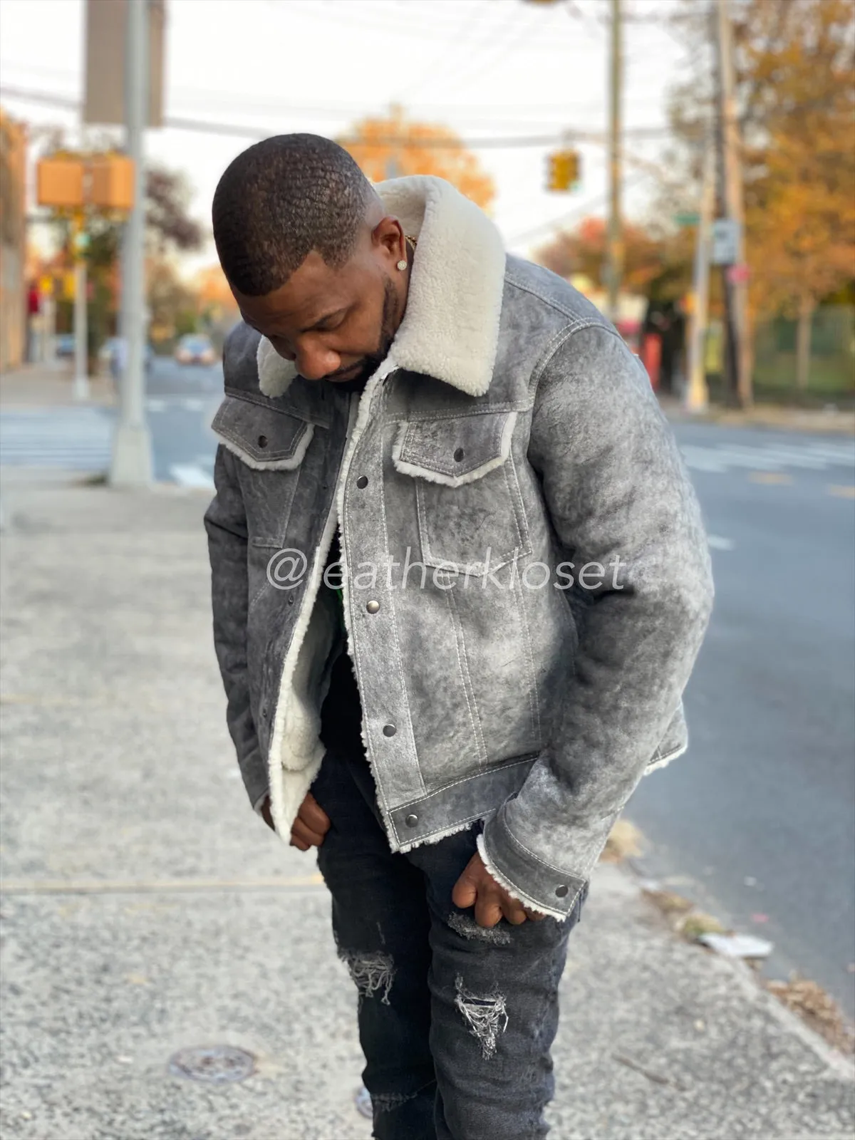 Mens Troy Shearling [Grey]