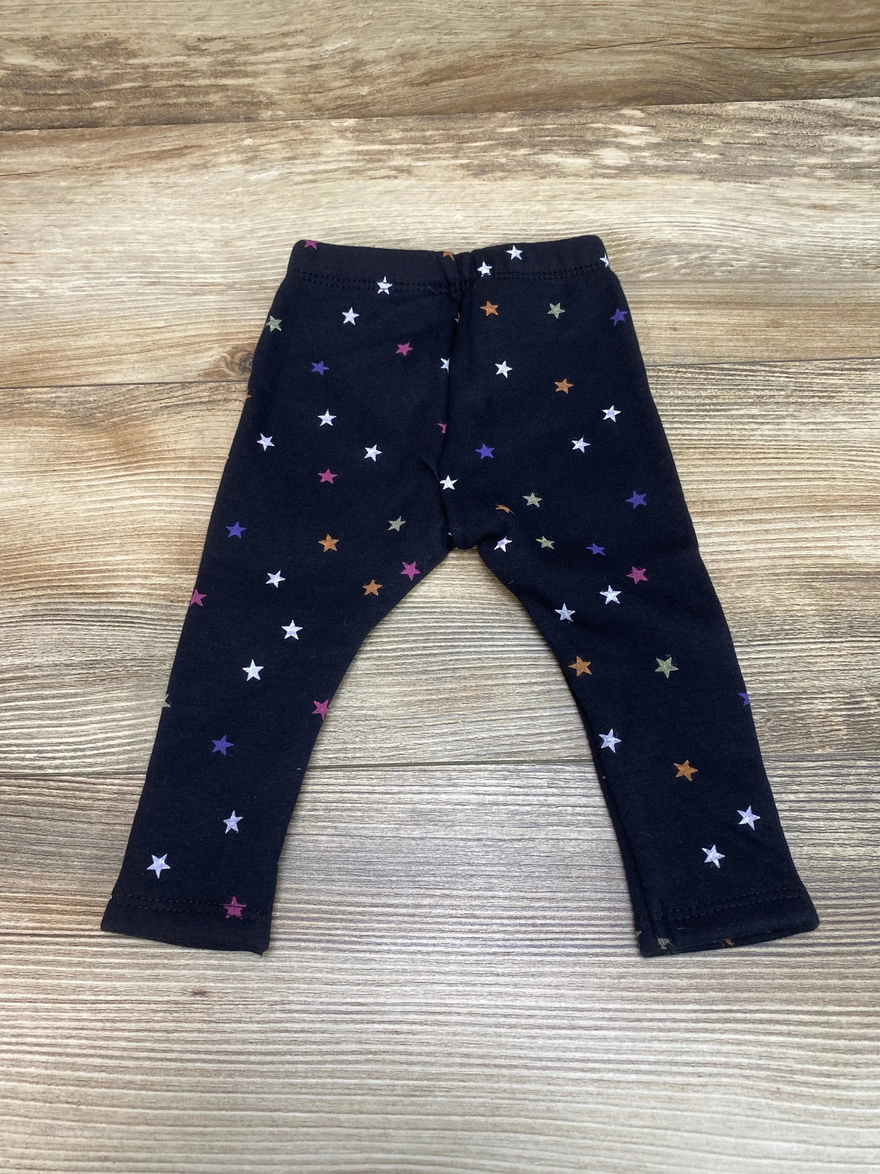 NEW Okie Dokie Black Star Fleece Lined Legging sz 3m