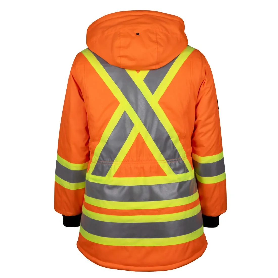 P&F Women's High-Visibility Winter Work Parka PF400 - Orange