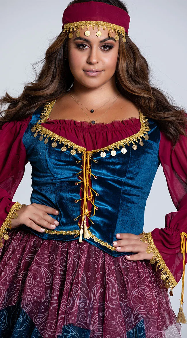 Plus Size Alluring Gypsy Costume