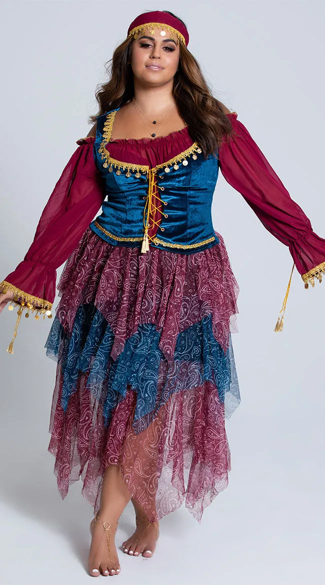 Plus Size Alluring Gypsy Costume