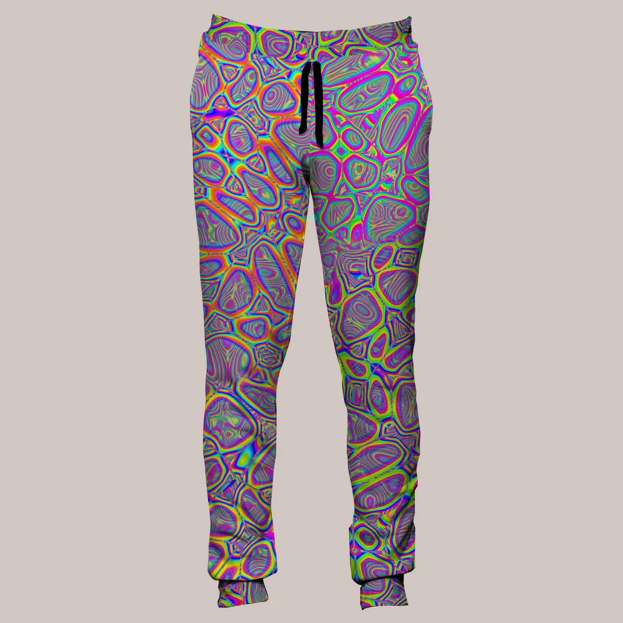 Psychedelic Joggers (UV/RGB, Eco-Friendly, Unisex, Fleece-Lined) | METAMORPHOSIS