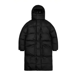 Rains® Harbin Long Puffer Jacket in Black