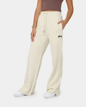 Stussy Women's Stock Wide Leg Track Pants Oatmeal