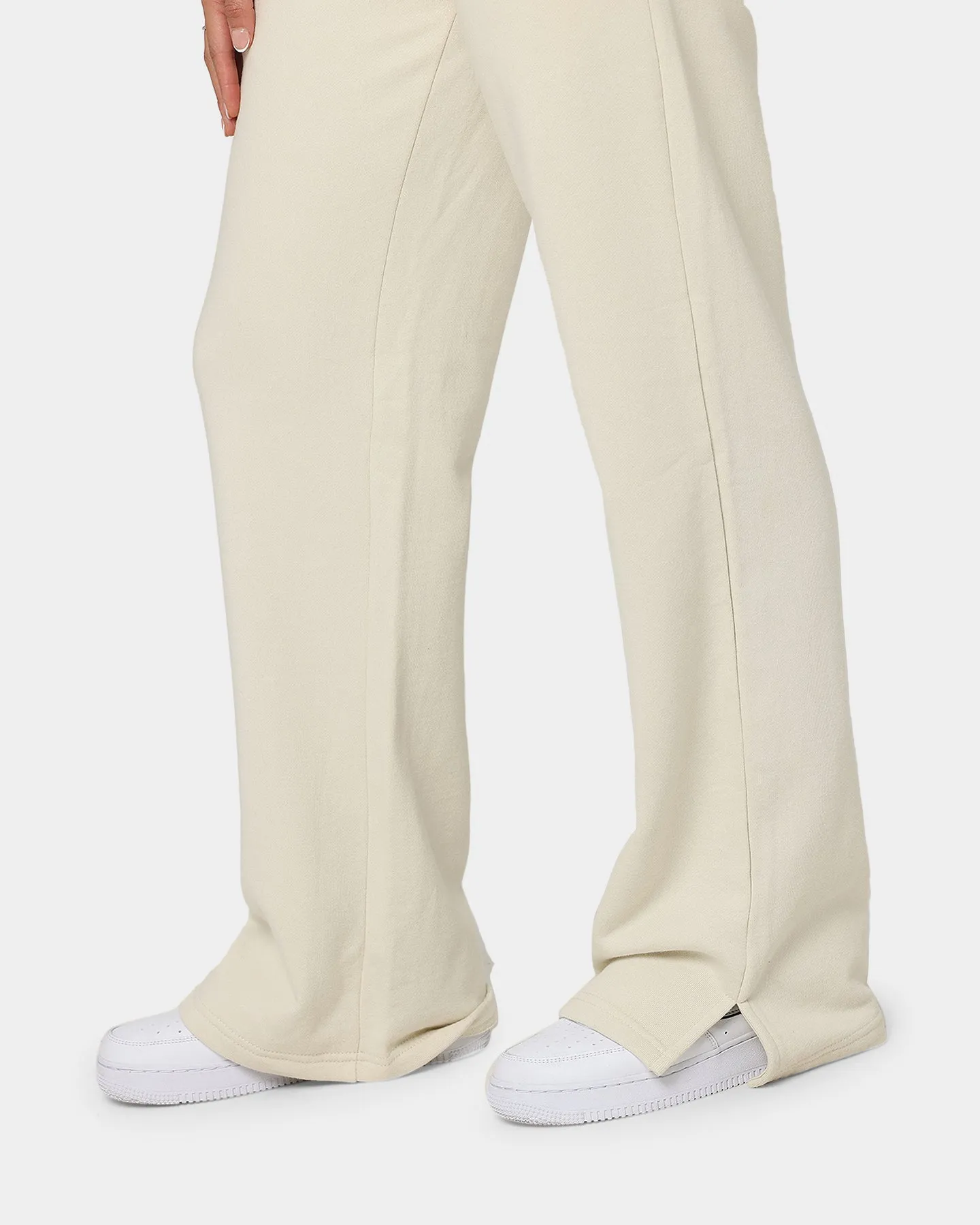 Stussy Women's Stock Wide Leg Track Pants Oatmeal