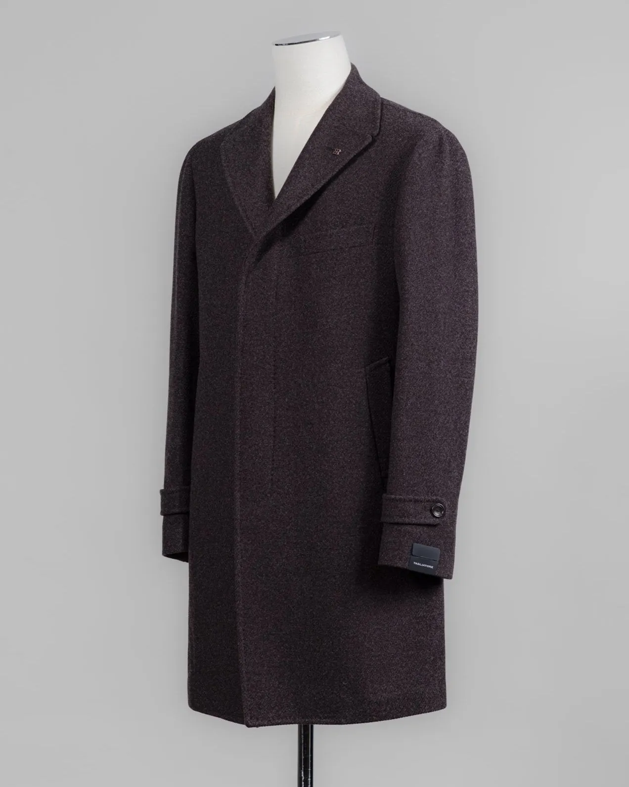 Tagliatore Wool & Cashmere Overcoat / Brown