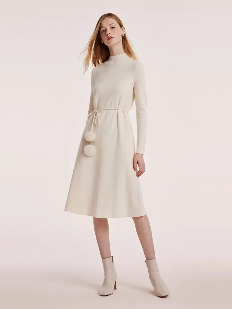 Tencel Wool Dress With Belt