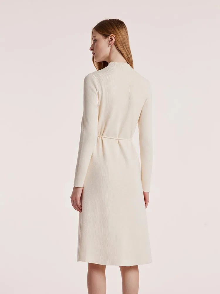 Tencel Wool Dress With Belt