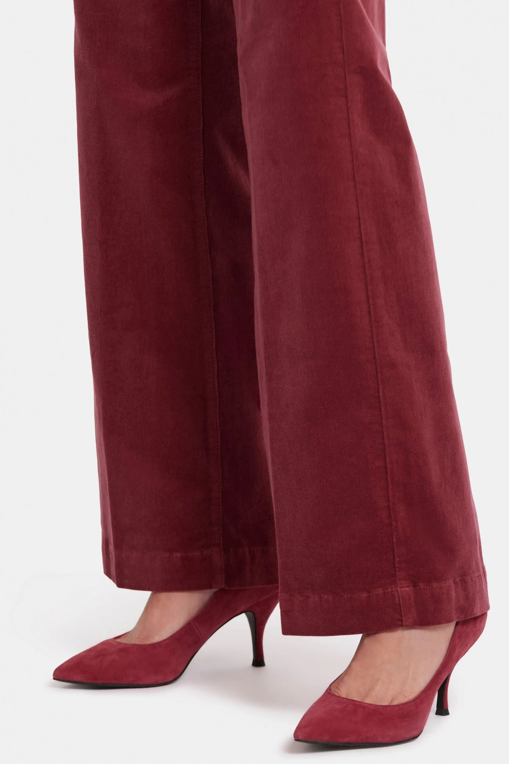 Teresa Wide Leg Trouser Red Corduroy | Paintbrush