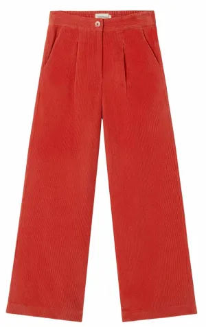 THINKING MU Manolita corduroy pants goji women