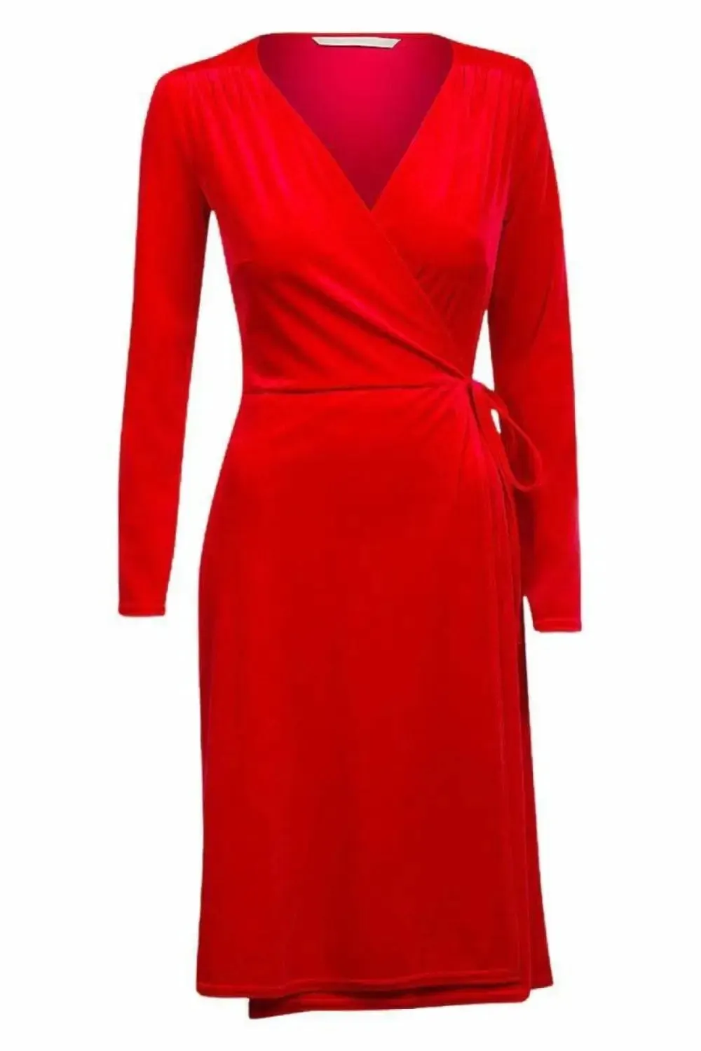 Velour Wrap Dress