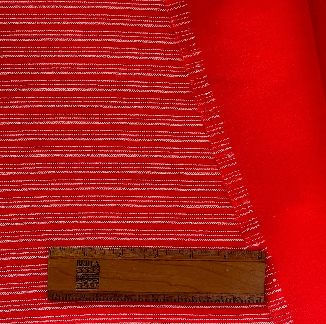 Vintage Bill Blass Striped Maraschino Reversible Double-Faced Wool Coating (Made in Italy)