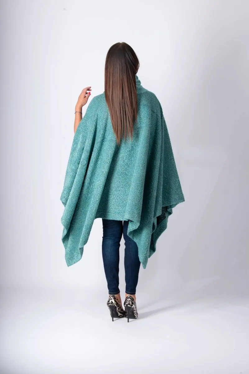 Warm Knitted Poncho EVA