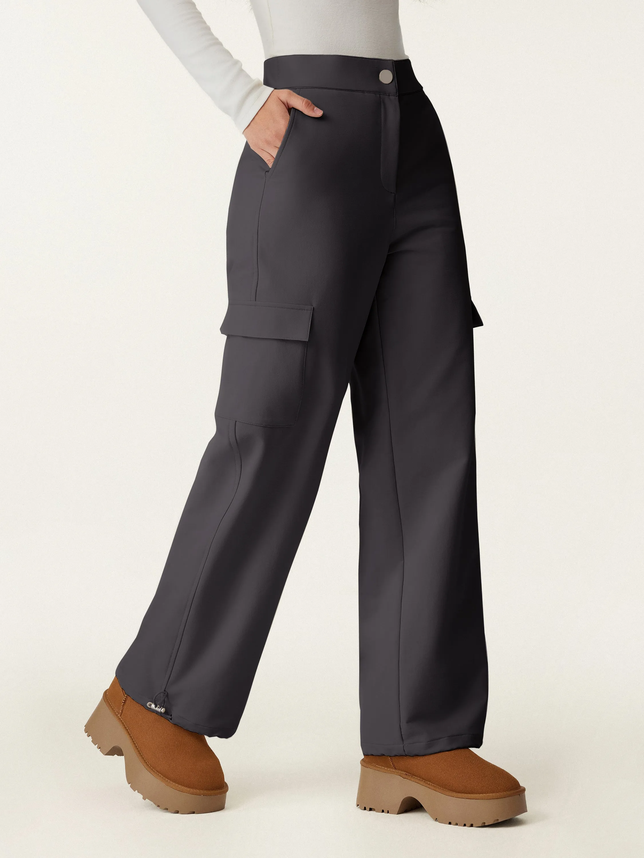 Water-Repellent Fleece Lined Cargo Pant