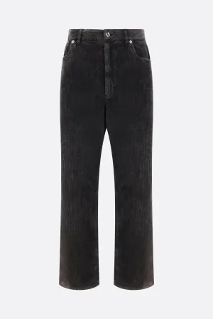 Wide-Leg Corduroy Trousers