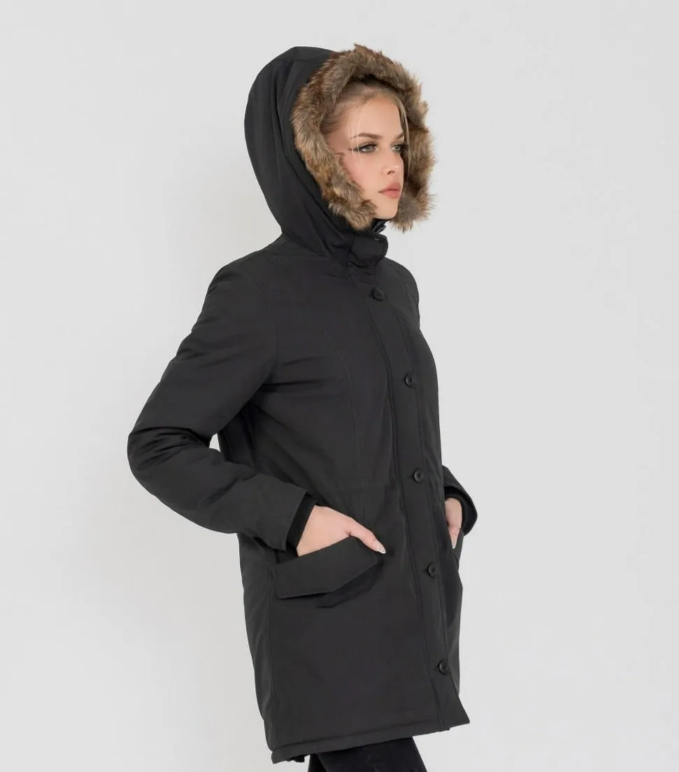 Women's Louise Ultra Lite Hooded Winter Parka Coat