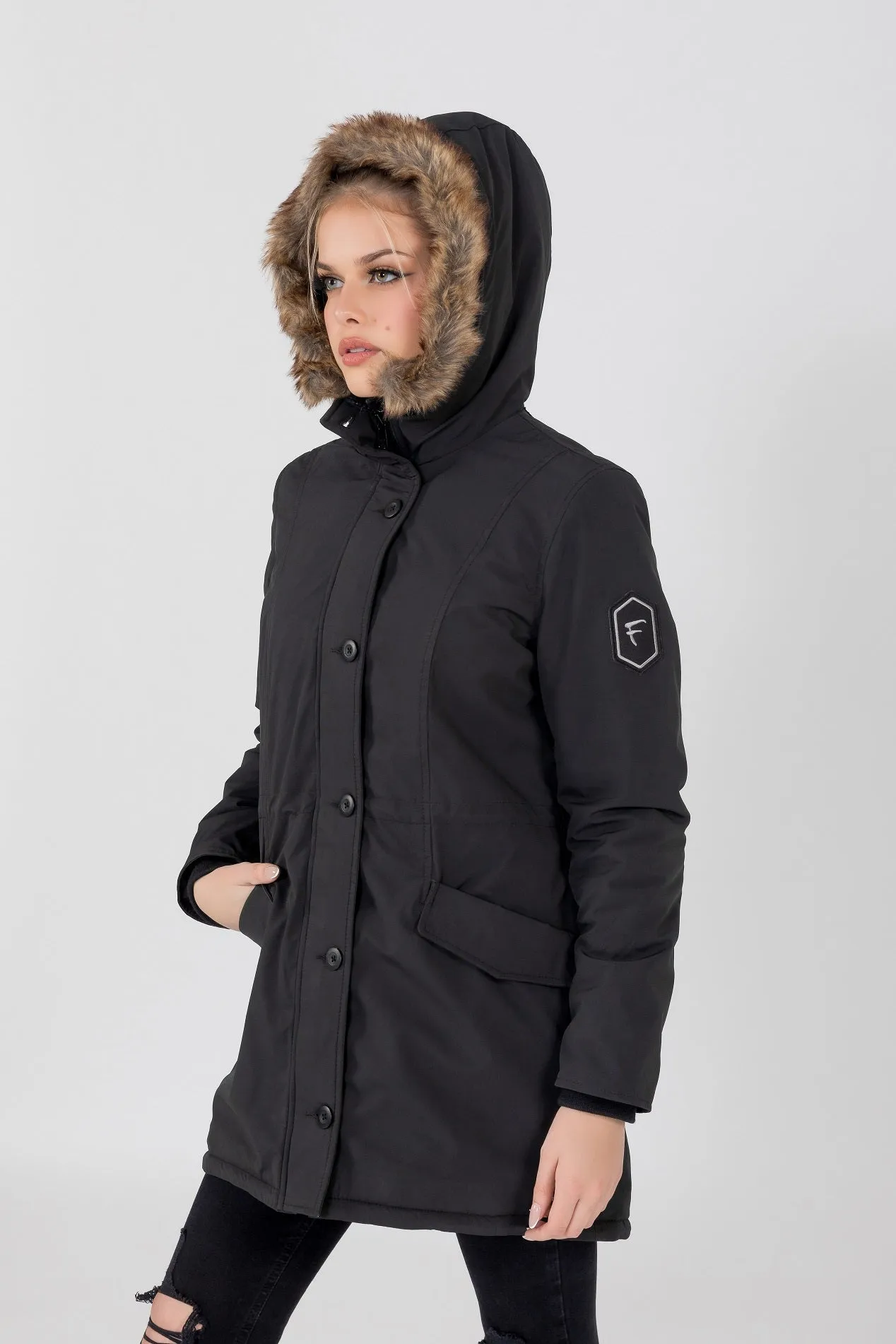 Women's Louise Ultra Lite Hooded Winter Parka Coat