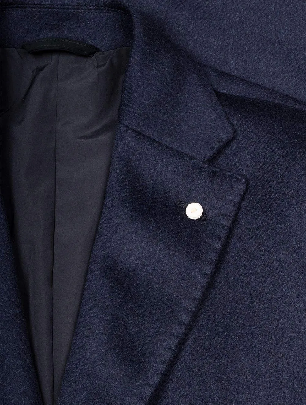 Wool Cashmere Overcoat Blue