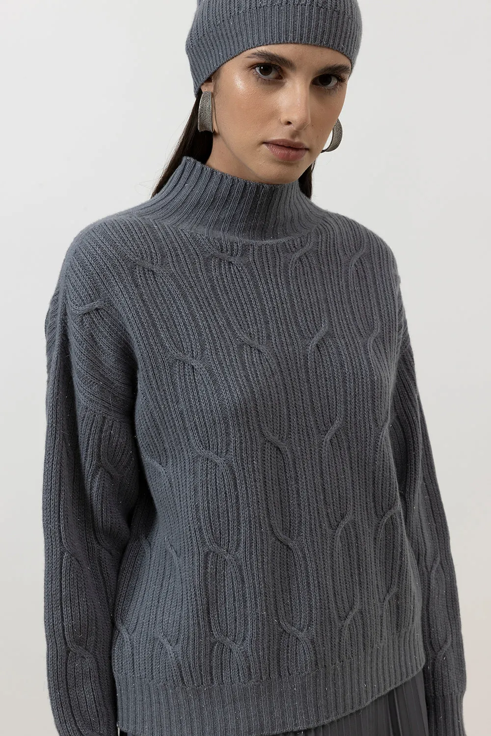 Wool, silk, cashmere sweater