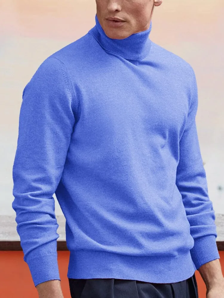 wool turtleneck bottoming sweater