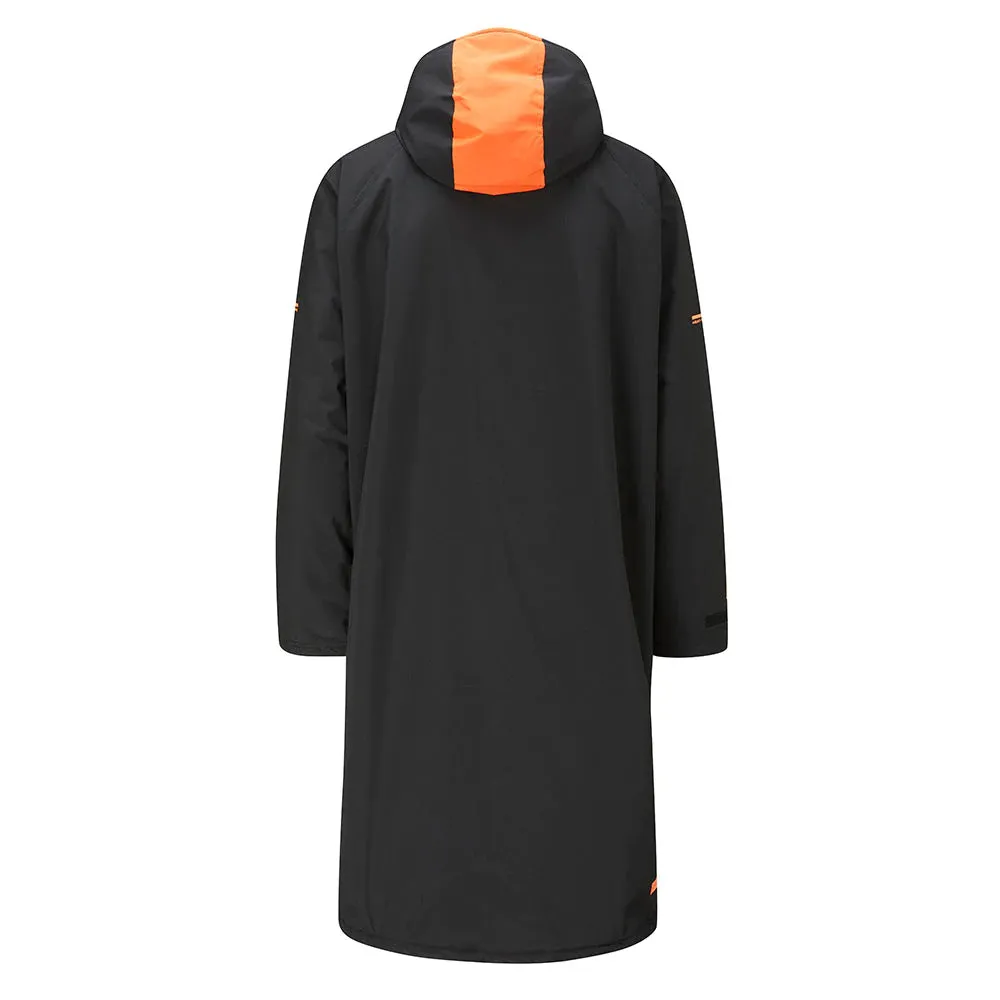 Zone 3 Oversized Polar Fleece Parka Robe Jacket   - Black/Orange